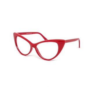 HOT Classic Super Cateye Clear Glasses